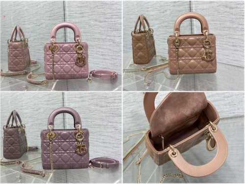 No.56091 lady dior 6603 Lady dior 17cm sheep skin