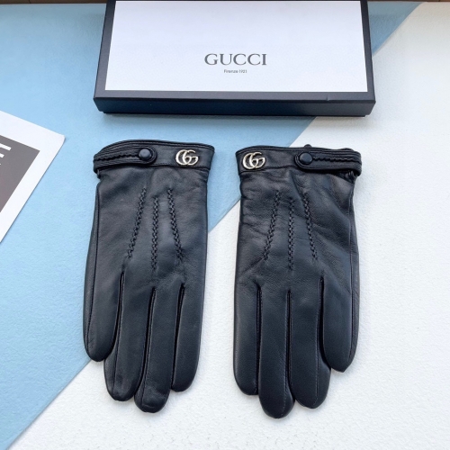 No.91285   Gucci  Men's sheepskin gloves Size XL-XXL