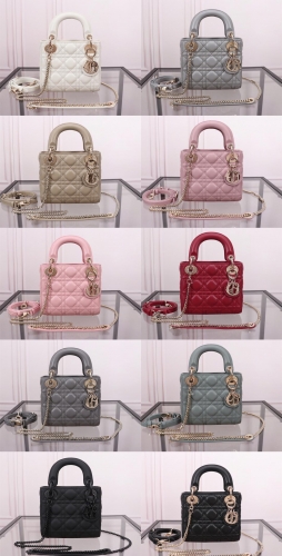 No.56072 lady dior 17cm mini 0505 17*15*5cm