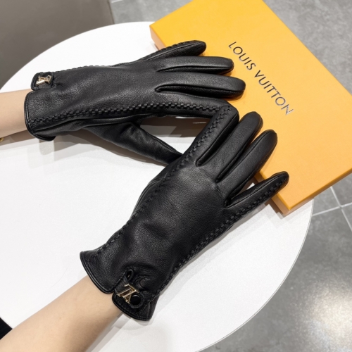 No.91333   LV Sheepskin gloves Size M-L