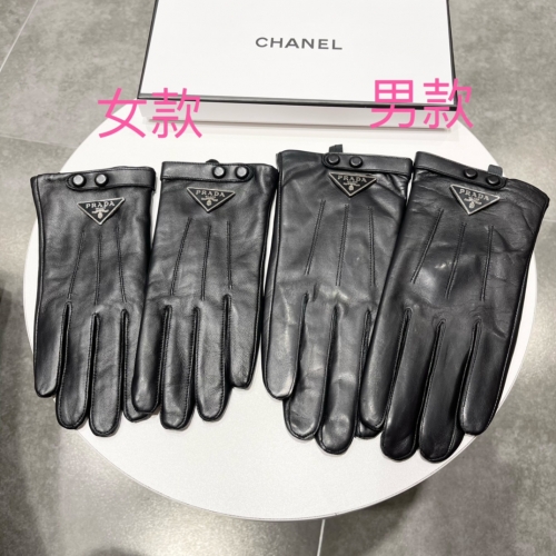 No.91323   PRADA  Couple sheepskin gloves  Size: M-L-XL-XXL