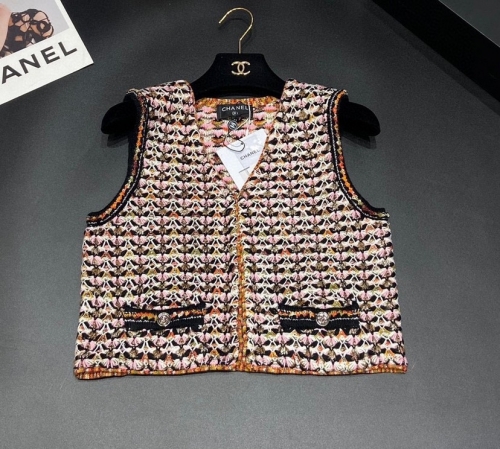 No.91346  Chanel V-neck knitted vest Size s-m-l