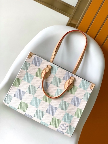 No.56361 N40518 N46913 35*27*14cm Onhego Medium Handbag Coated canvas+Monogram Zr checkerboard pattern