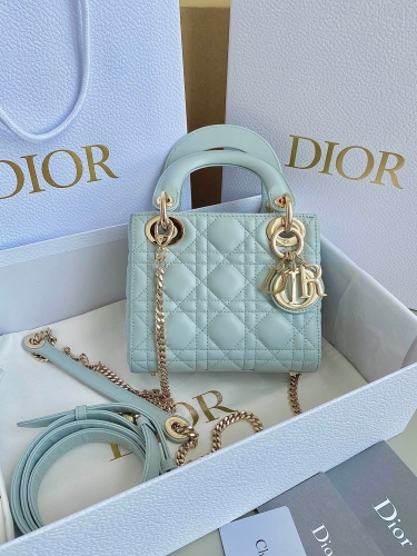 No.50324 Lady dior 17cm sheep skin 6603 17*15*7cm