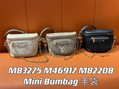 No.50322  M82208 white, M46917 black, m82347 tan Mini Bumbag 17 x 12 x 9.5cm