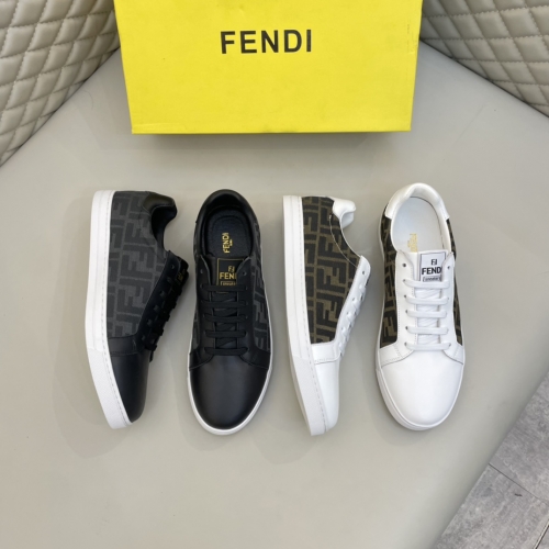 No.64657    Fendi Low cut casual shoes Imported cowhide splicing original fabric Size: 38-45