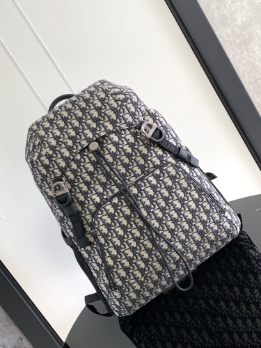 No.56596      1EIBA187YKY_H27E1213     31*50*18cm  Backpack Oblique printed fabric Dior 8 buckle