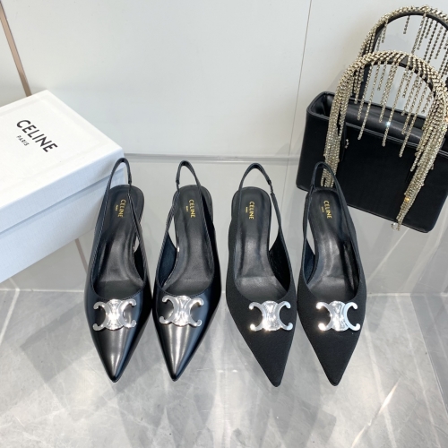 No.64674    Celine Kitten heel, pointed toe Original calf leather Size: 35-41 Heel height 4.5cm