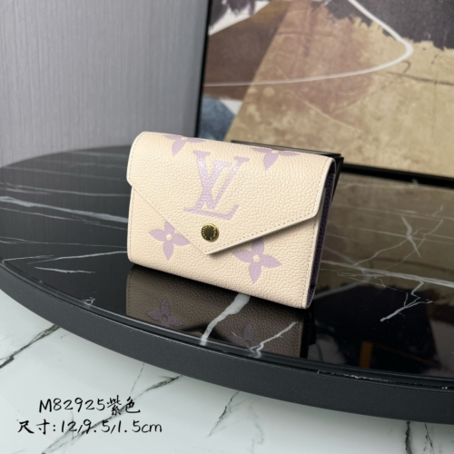 No.56657     M82925    12*9.5*1.5cm   Victorine wallet Monogram Imprente soft grain leather Embossing