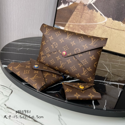 No.56664    M82981     15.5*11.5*0.5cm   Kirigami Poschet handbag Monogram canvas material