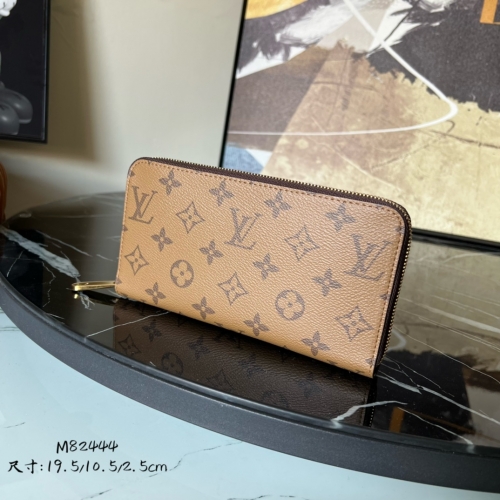 No.56658    M82444     19.5*10.5*2.5cm  ZIPPY Zipper Wallet Monogram Reverse Canvas