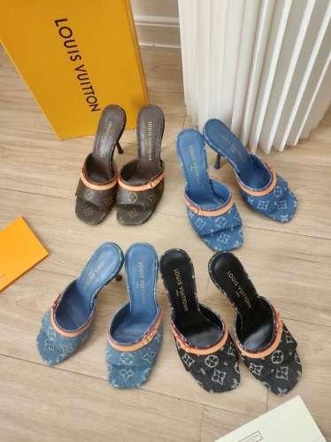 No.64701   LV  Denim sandals Original denim fabric+imported sheepskin lining Size: 35-41