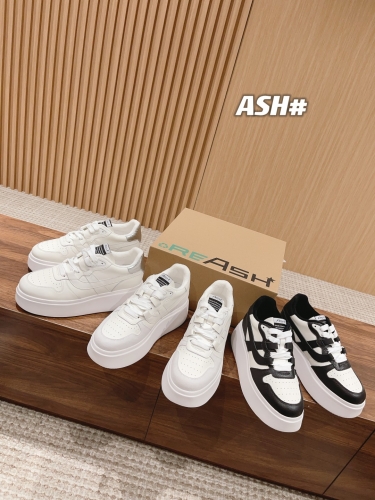 No.64757   ASH Thick soled raised MATCH casual shoes Cow skin noodles+pig skin inner lining Size: 35-40