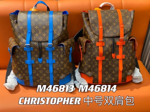 No.50776 Christopher backpack M46814 orange M46813 blue , m41379 M46814 M46813, 41.0 x 48.0 x 13.0 cm