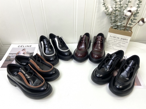 No.64818    Prada Walking style loafers Original imported beaded cowhide+imported water dyed cowhide lining Size：34-46