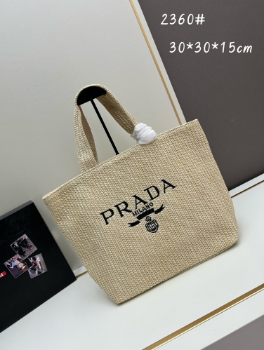 No.56920      2360     30*30*15cm    2420     23*23*9cm    Hollow grass woven tote Lafite grass weaving