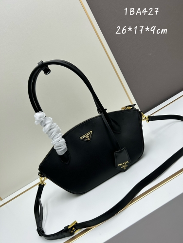 No.56952     1BA427    26*17*9cm    Long handled Zipper Dumpling Bun Leatherwear