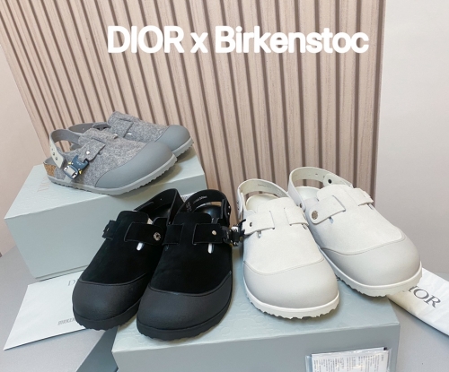 No.64914     Dior and Birkenstock collaboration Savoir Faire. Tokio Muller shoes Matte calf leather upper Size：35-46