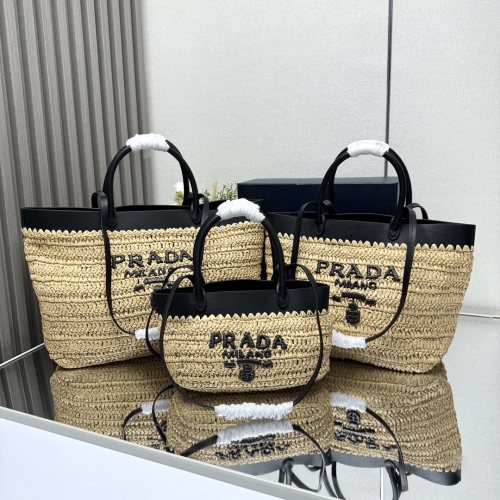 No.57034     1BG501    21*16*10cm     1BG500     25*26*15cm    1BG499     32*29*15cm   Straw woven tote bag  Large, medium, and small