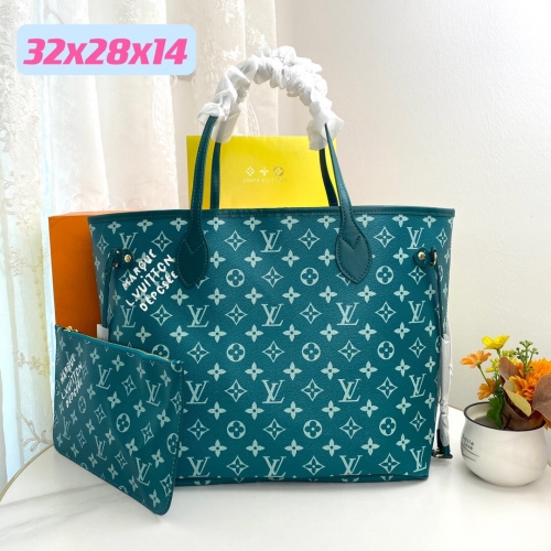 No.58297  LV Neverfull MM bag monogram M40996 45684 45685 40995 tote 32-28-14cm