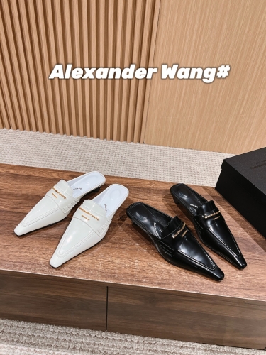 No.64959     Alexander Wang Cat and slippers Open edge pearl cowhide upper+sheepskin lining Size: 35-40