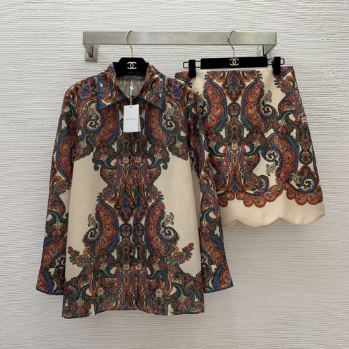 No.91458   G24042457   ZIMMERMANN  Ethnic style retro printed two-piece set S M L XL