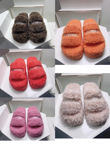 No.65020     Balenciaga hairy slippers 35-42