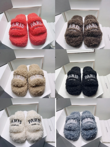 No.65021   Balenciaga hairy slippers 35-42