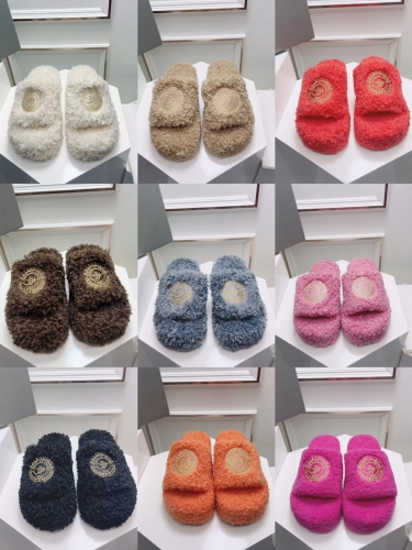 No.65022    Balenciaga hairy slippers 35-42