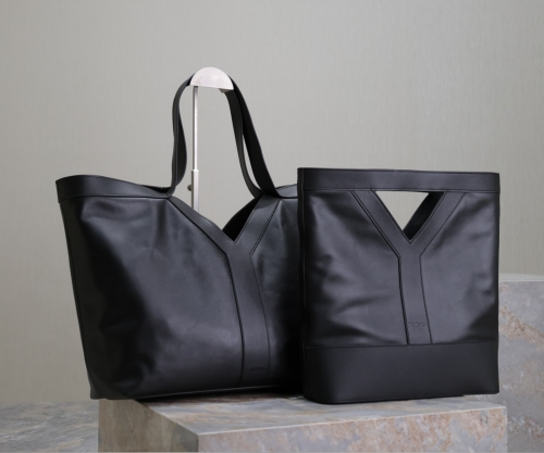 No.57259     817603   30*33*10cm    817602   38-50*33*16cm  Black cowhide _ briefcase/shopping bag