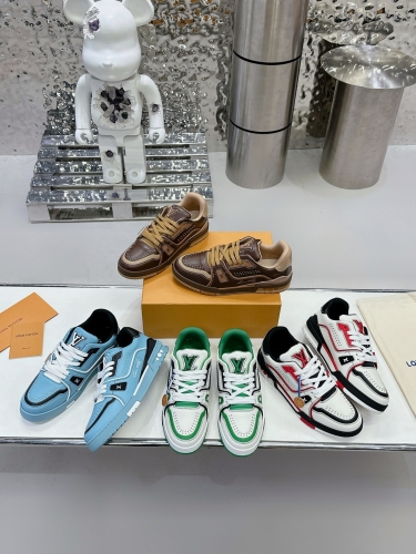 No.65092   LV Official website limited edition sports shoes Imported custom original cowhide 35-46