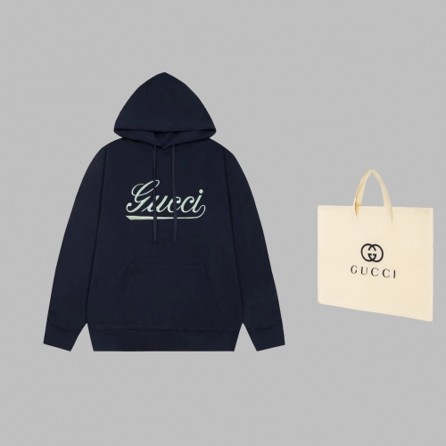 No.91500    Gucci English letter embroidered hooded sweatshirt 3D Embroidery Technology Customized pure cotton fabric XS S M L