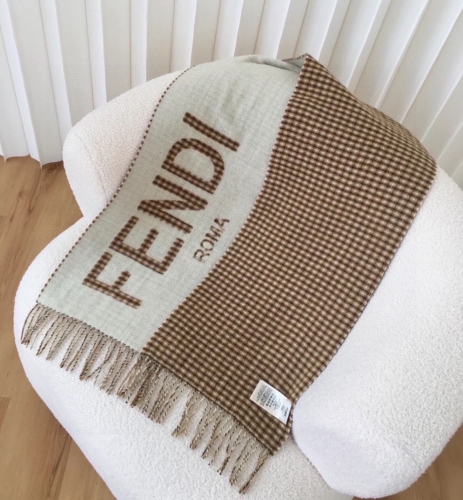 No.91579    2024.9.22   Fendi Double sided jacquard scarf 25% cashmere+75% wool 30*180cm