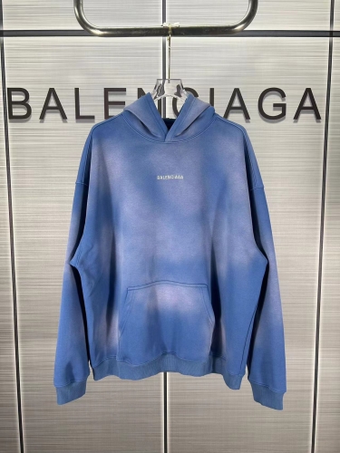 No.91619     Balenciaga Embroidered letters, worn out, long sleeved hoodie, hooded sweatshirt XS S M L