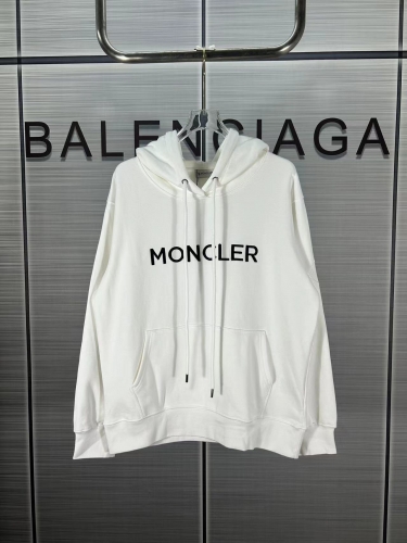 No.91622     MONCLER High tech embroidered letter classic hooded sweatshirt 430 grams of looped fabric S M L XL