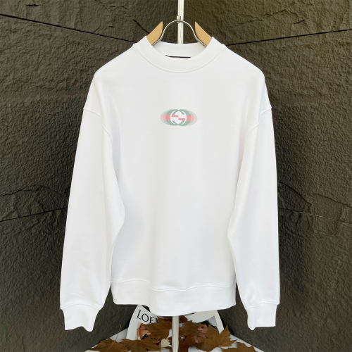 No.91642    GUCCI LOGO printed round neck sweatshirt 420g pure cotton fabric S M L XL