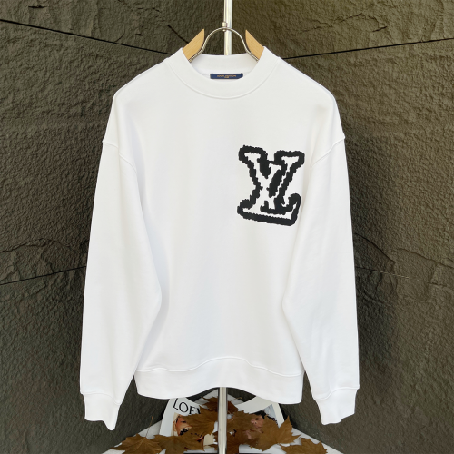 No.91641    LV  Foam printed logo round neck sweatshirt 420g pure cotton fabric S M L XL