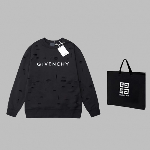 No.91665   Givenchy Small letter printed distressed pullover hoodie S M L XL