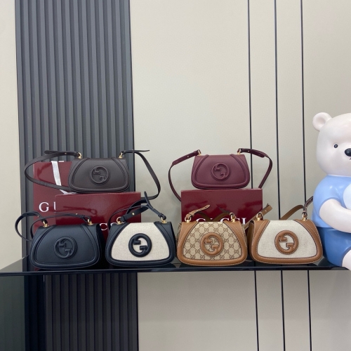 No.57361    815700    21.5*11*8cm   Gucci Blondie Mini Shoulder Backpack Collection Canvas/Original Leather