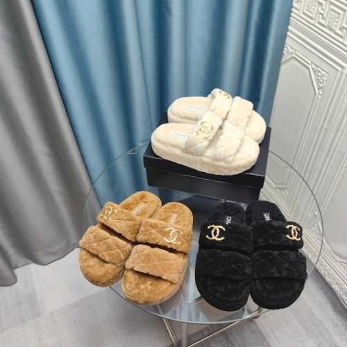 No.65138    Chanel  Mao Mao Tuo Pure sheep fur integrated fabric+wool lining 35-41