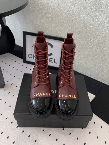 No.65193    Chanel Martin boots Original imported calf leather upper Sheepskin footrest lining 35-41