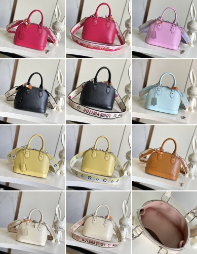 NO:20035 M57540 ALMA BB 3Colours SIZE:23.5 x 17.5 x 11.5CM #22695 57540 brown, 57341 rose red, 22619 blue, 22620 pink, 22213 yellow, 57068 white, 5921