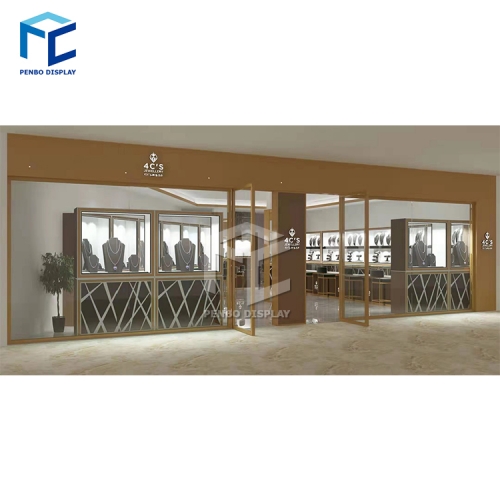 High quality golden Jewerly store interior design