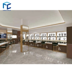 High quality golden Jewerly store interior design