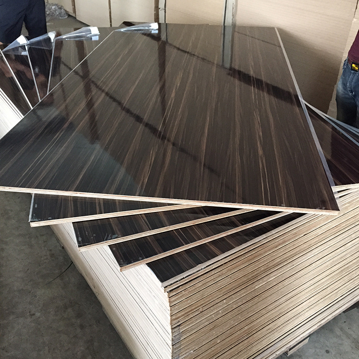 RUITAI UV PLYWOOD/HIGH GLOSSY/WOOD GRAIN UV PLYWOOD FOR FURNITURE