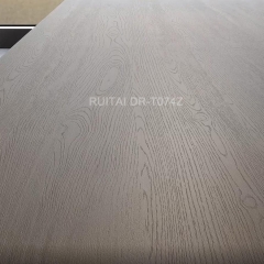 Dr-T074z-2 Golden Elm Laminated Veneer Paper for Synchronized Melamine Board