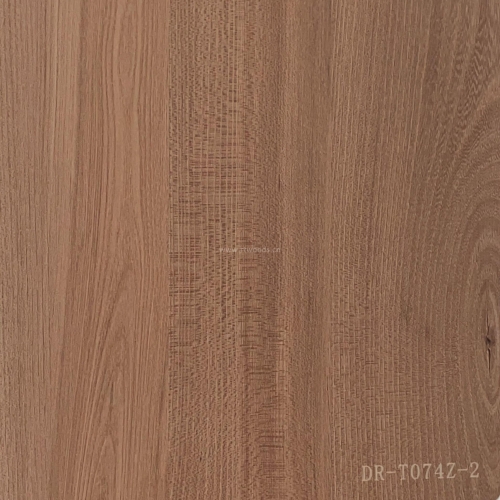 Dr-T074z-2 Golden Elm Laminated Veneer Paper for Synchronized Melamine Board