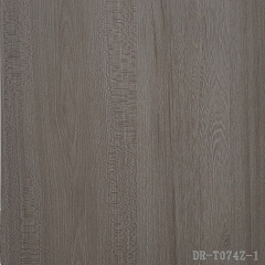 Dr-T074z-1 Golden Elm Laminated Veneer Paper for Synchronized Melamine Board