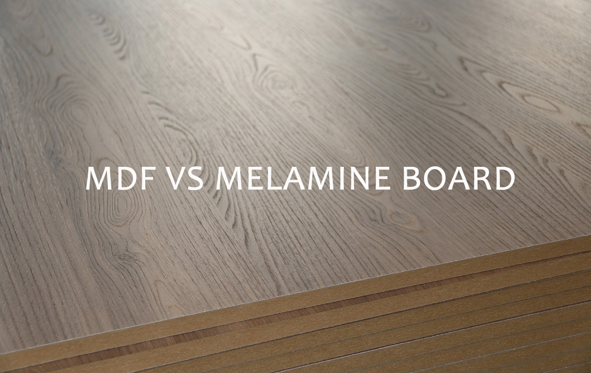 What is the difference between MDF and melamine board?