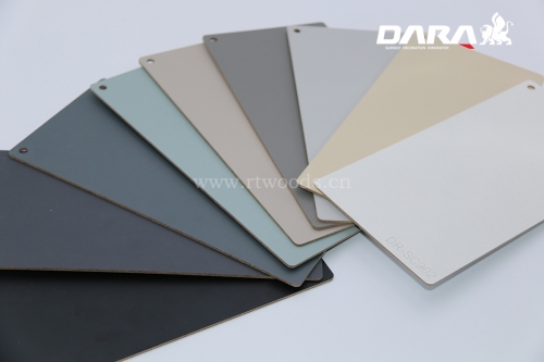 TOP SERIES solid color surface design for furniture panel and melamine board